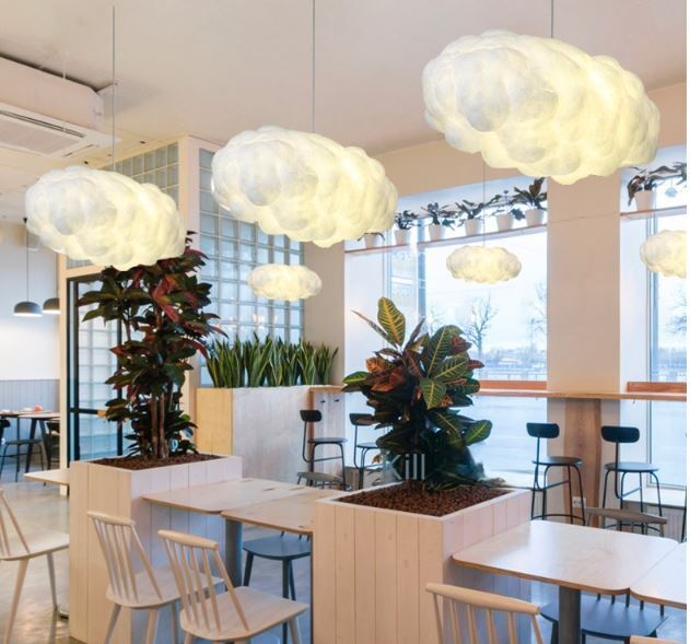 Cotton White Cloud Chandelier (40 cm)