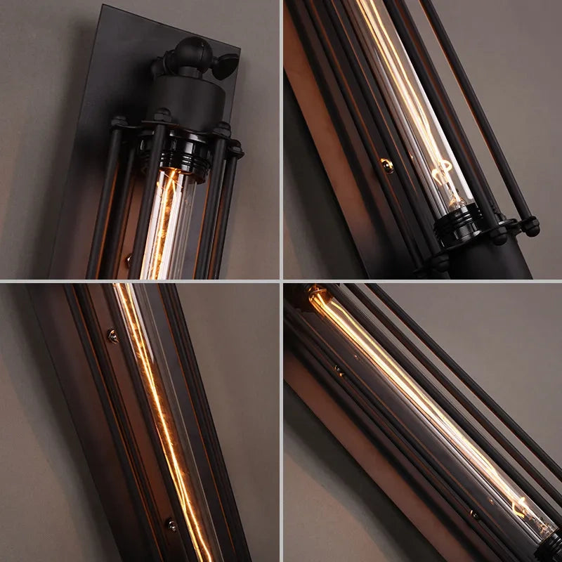 Iron Flute Wall Lamp